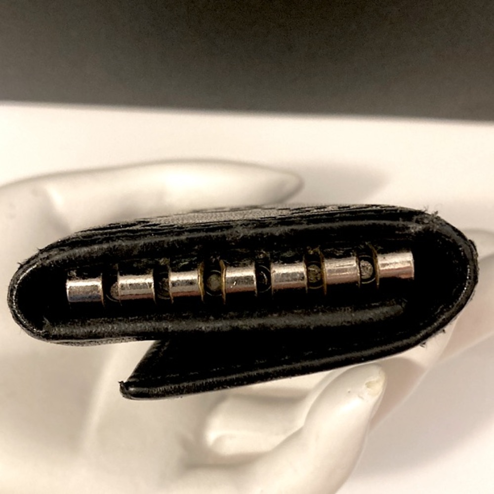 AUTH Gucci New Britt Guccissima Leather 6-Key Case Holder - Black - Picture 9 of 13